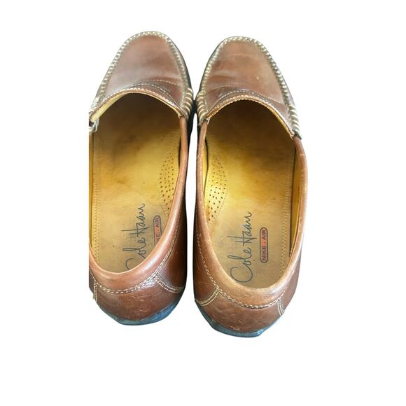 Cole Haan Nike Air Mens Penny Loafer Leather Brown Slip On Classic SZ9.5M